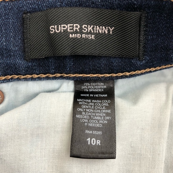 Express Mid Rise Super Skinny Jeans - Picture 6 of 6